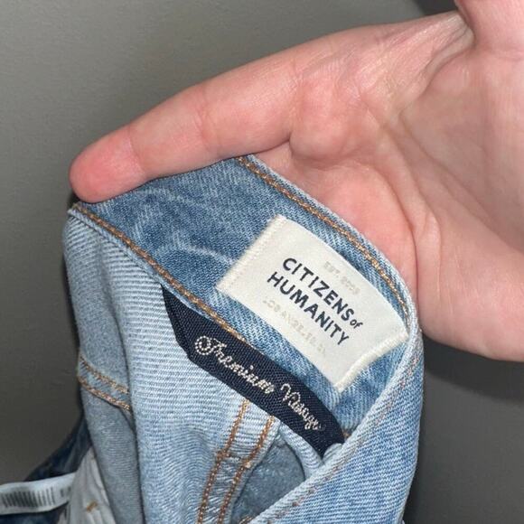 NWT Citizen’s of Humanity Beverly Slouch Wide Leg Jeans Alemayde Blue Size 32 - Picture 4 of 8